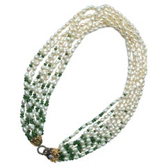 Emerald Beaded Necklaces
