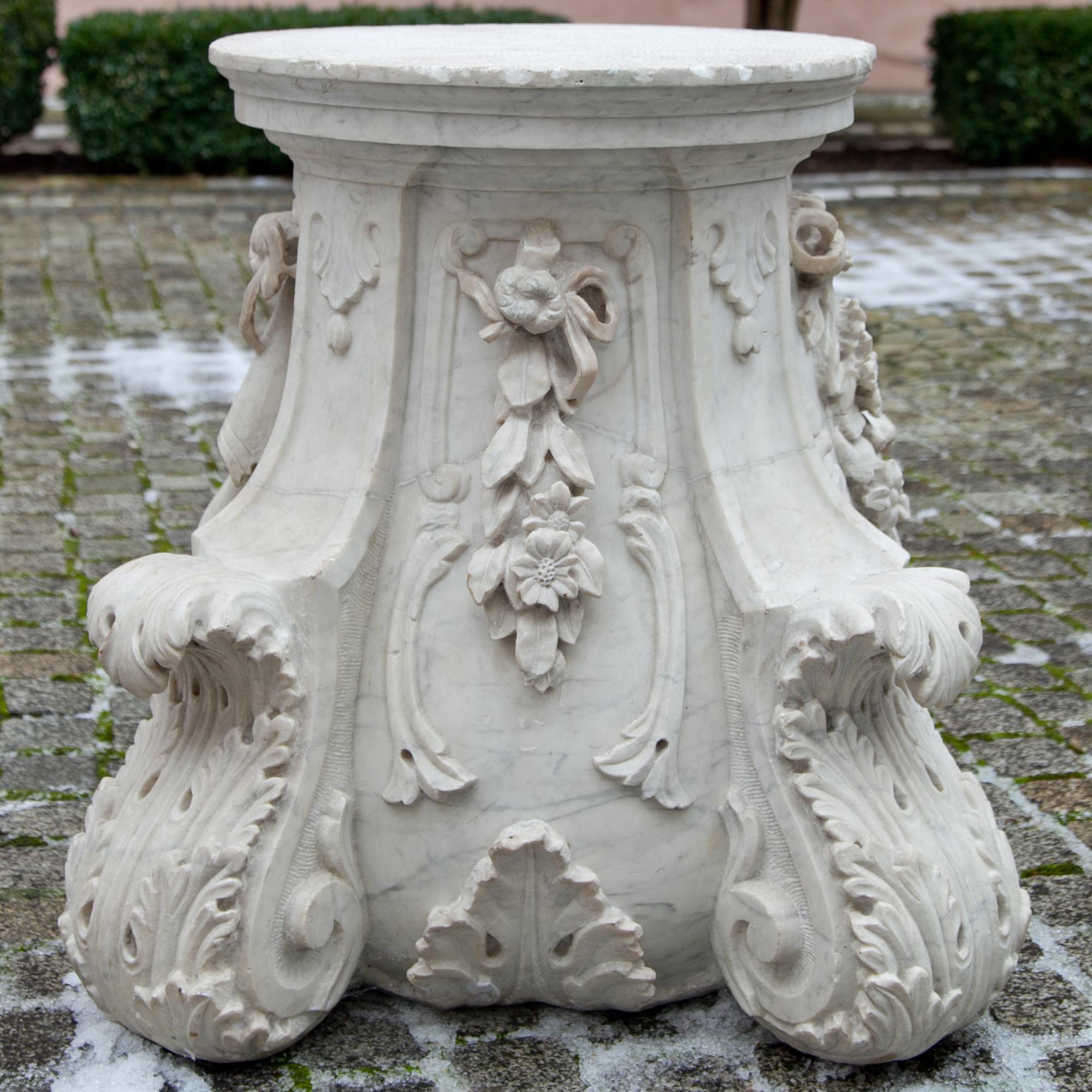 Austrian Baroque Pedestal, Vienna, circa 1780