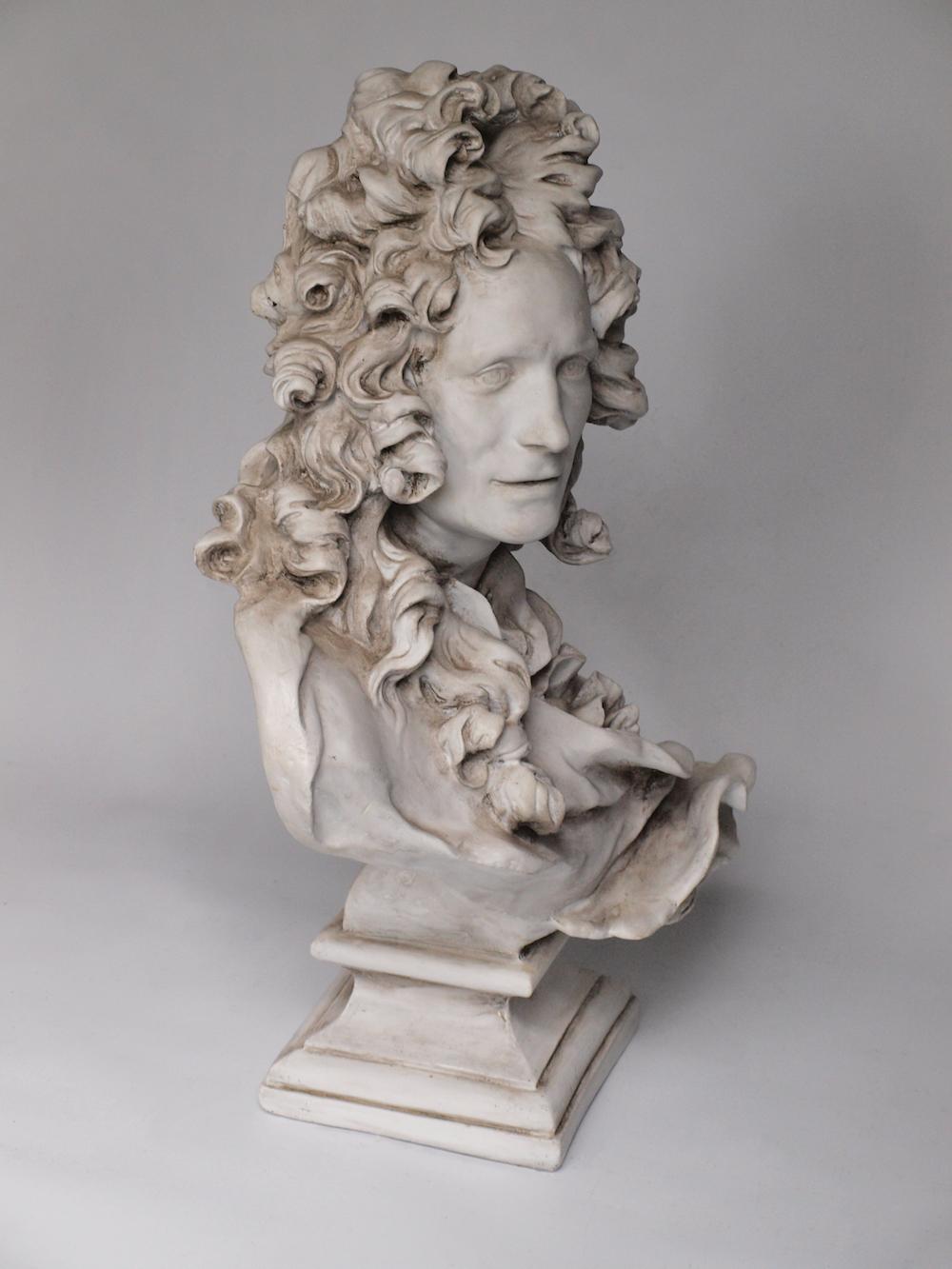French Baroque Plaster Bust