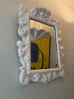 Baroque Plaster Mirror In the style of Serge Roche- France 1950.