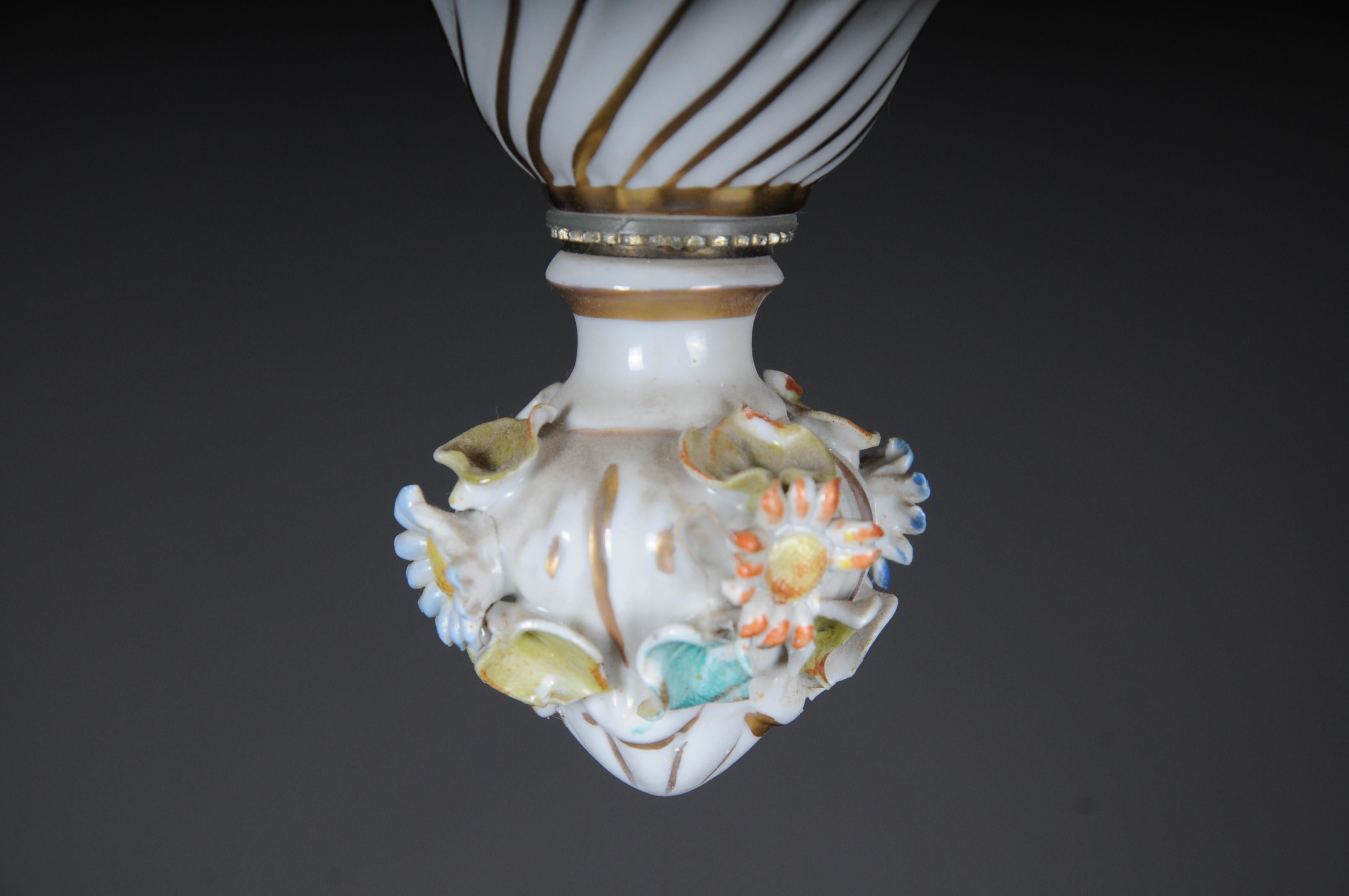 Baroque Porcelain Chandelier/Candelabra, Germany For Sale 10