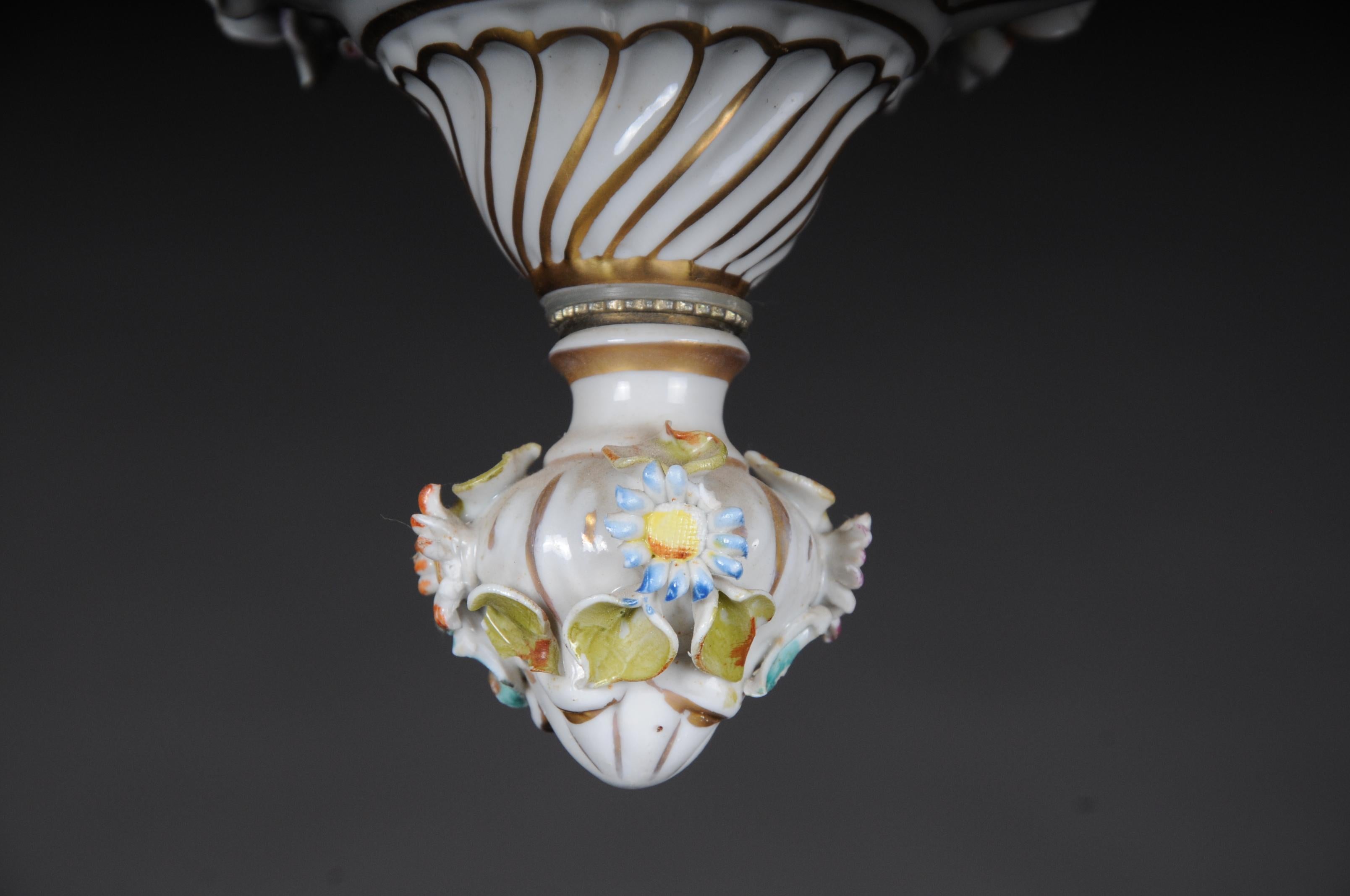 Baroque Porcelain Chandelier/Candelabra, Germany For Sale 4