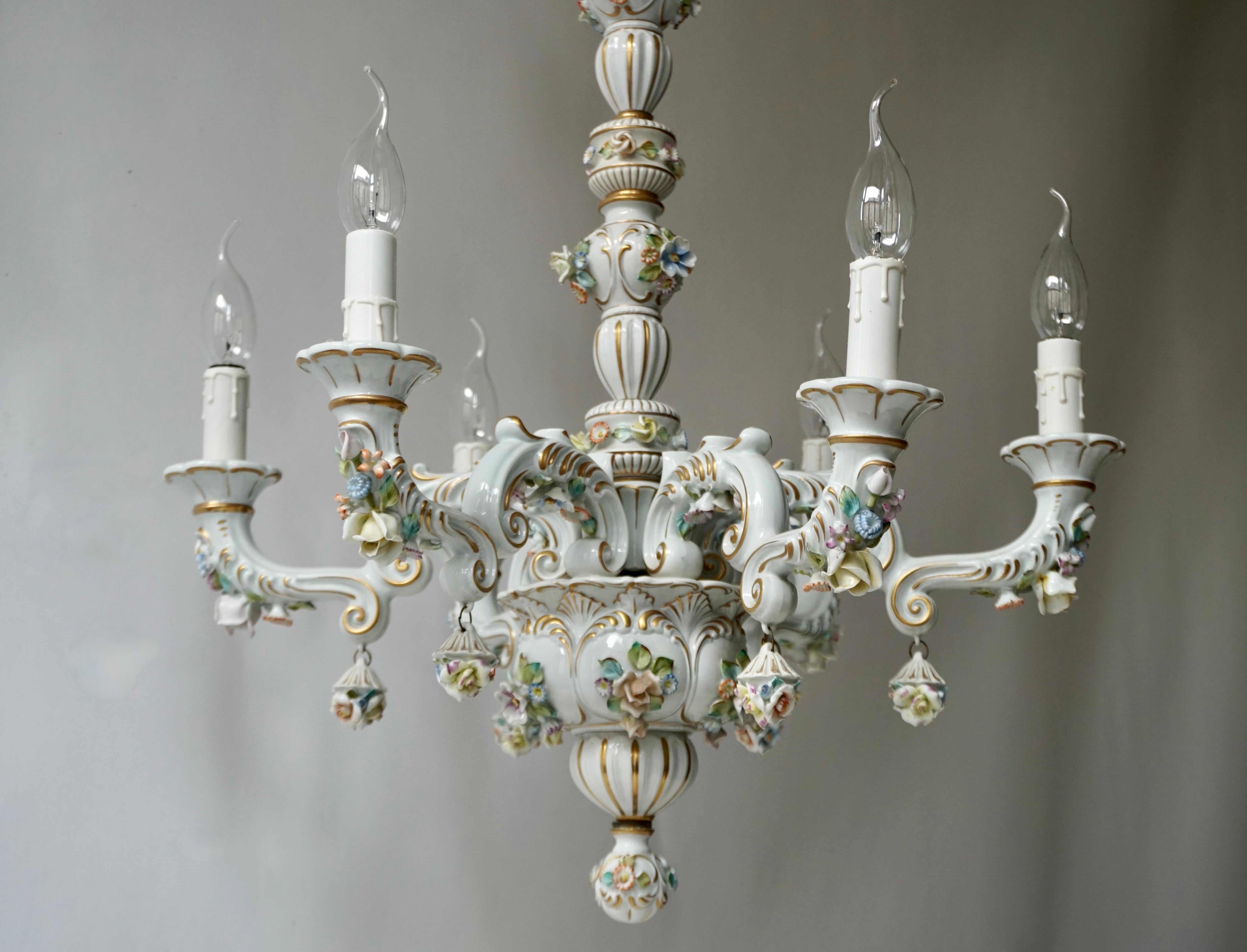 italian ceramic chandeliers