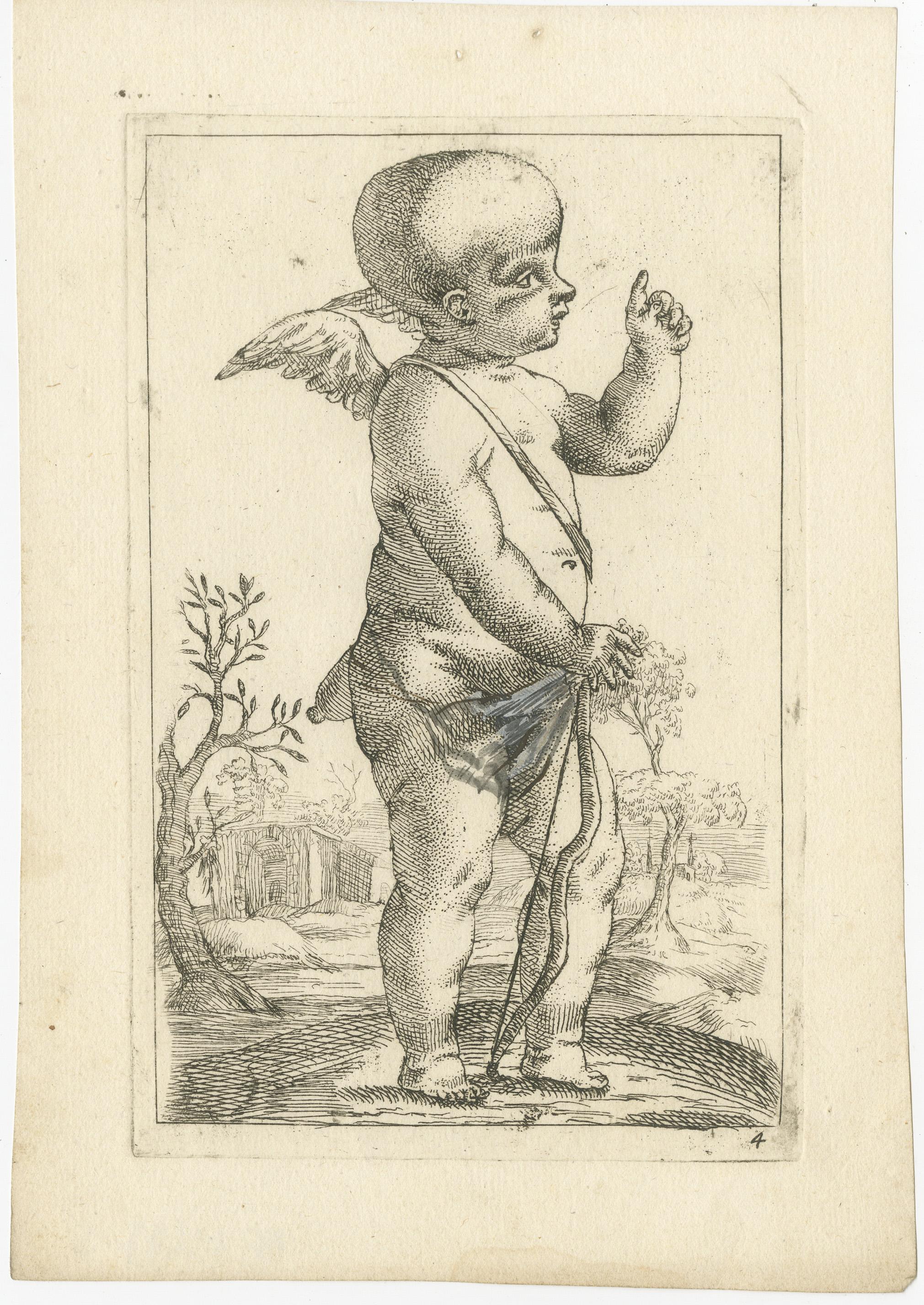 Early 17th Century Baroque Putti: Serenade of Innocence and Play, circa 1620 For Sale