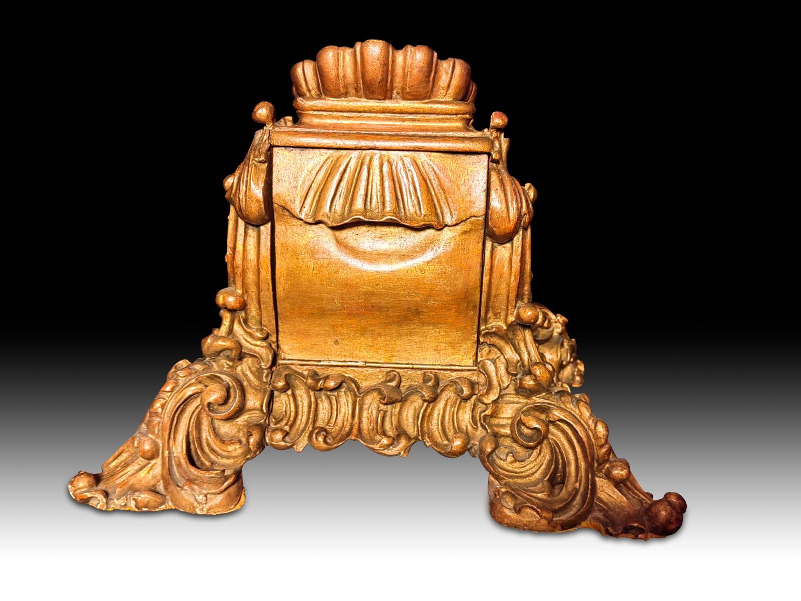 Wood Baroque Relicary 18th Century For Sale