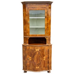 Baroque Revival Corner Cabinet, Austria, circa 1890