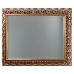 Baroque Revival Firenze Mirror in Carved Wood, Italy ca. 1960