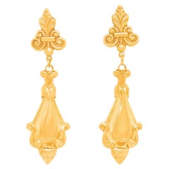 Baroque Revival Gold Chandelier Earrings