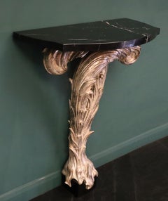 Consola de mármol barroca según un diseño de Serge Roche