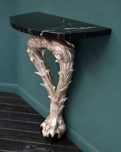 Consola de mármol barroca según un diseño de Serge Roche