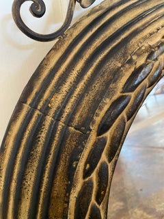 Espejo de Pared con Marco Metálico Revival Barroco