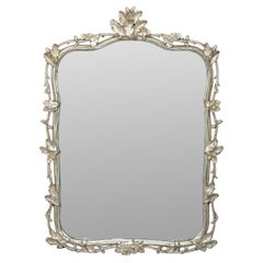 Baroque Revival Oak & Acorn Silvered Wood Mirror