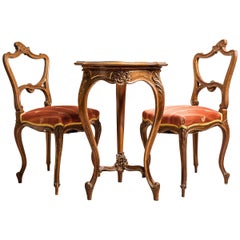 Baroque Revival Seating Set with Tea Table, Austria, circa 1870