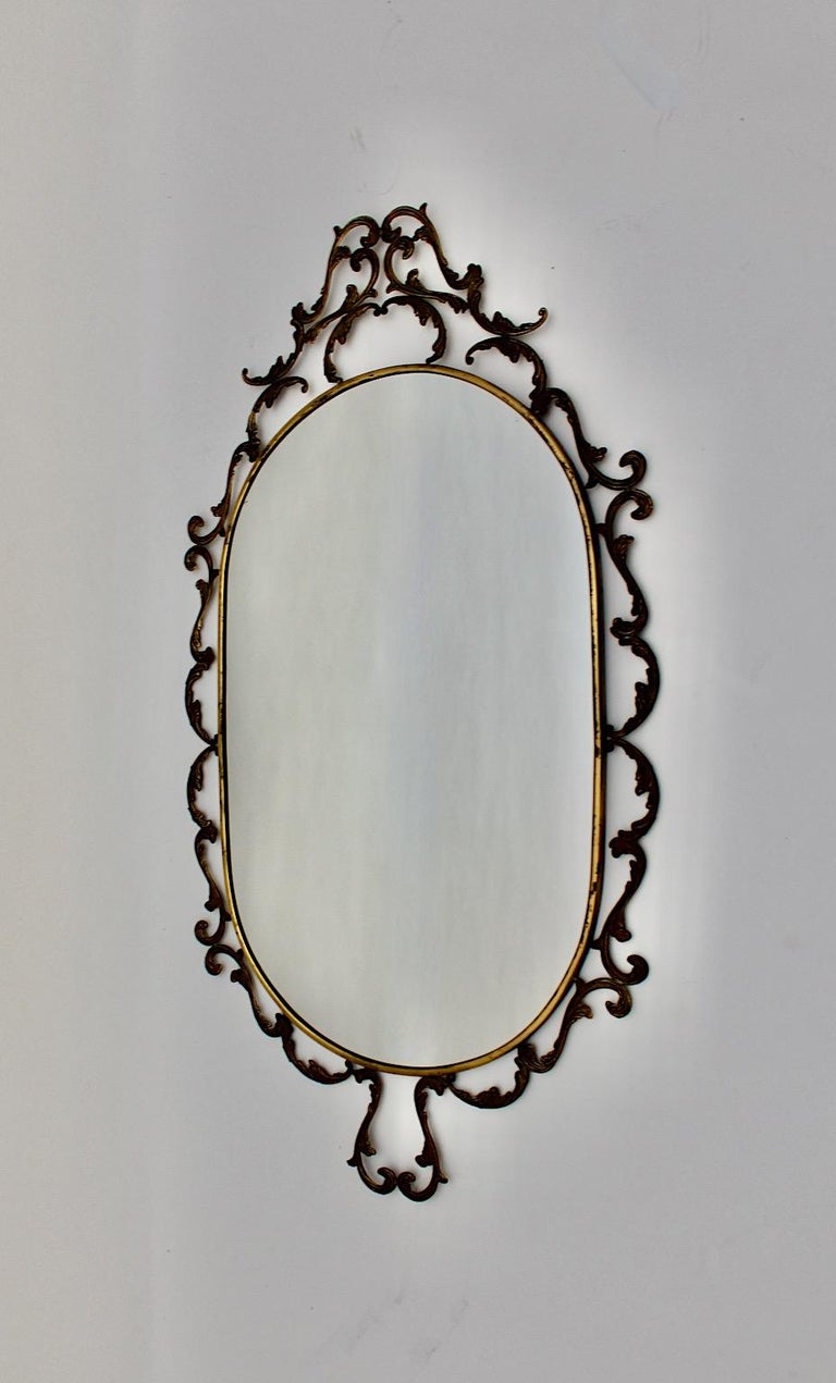 Specchio Da Parete Ovale Stile Barocco/Rokoko – Doppio Colore Nero/Bianco, Dimensioni 45x38 Cm, Cornice 9 Cm, Made In Italy - 3