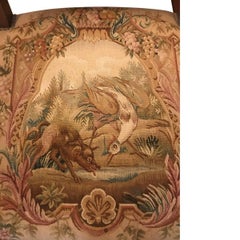 Baroque Revival Tapestry Upholstered Armchairs