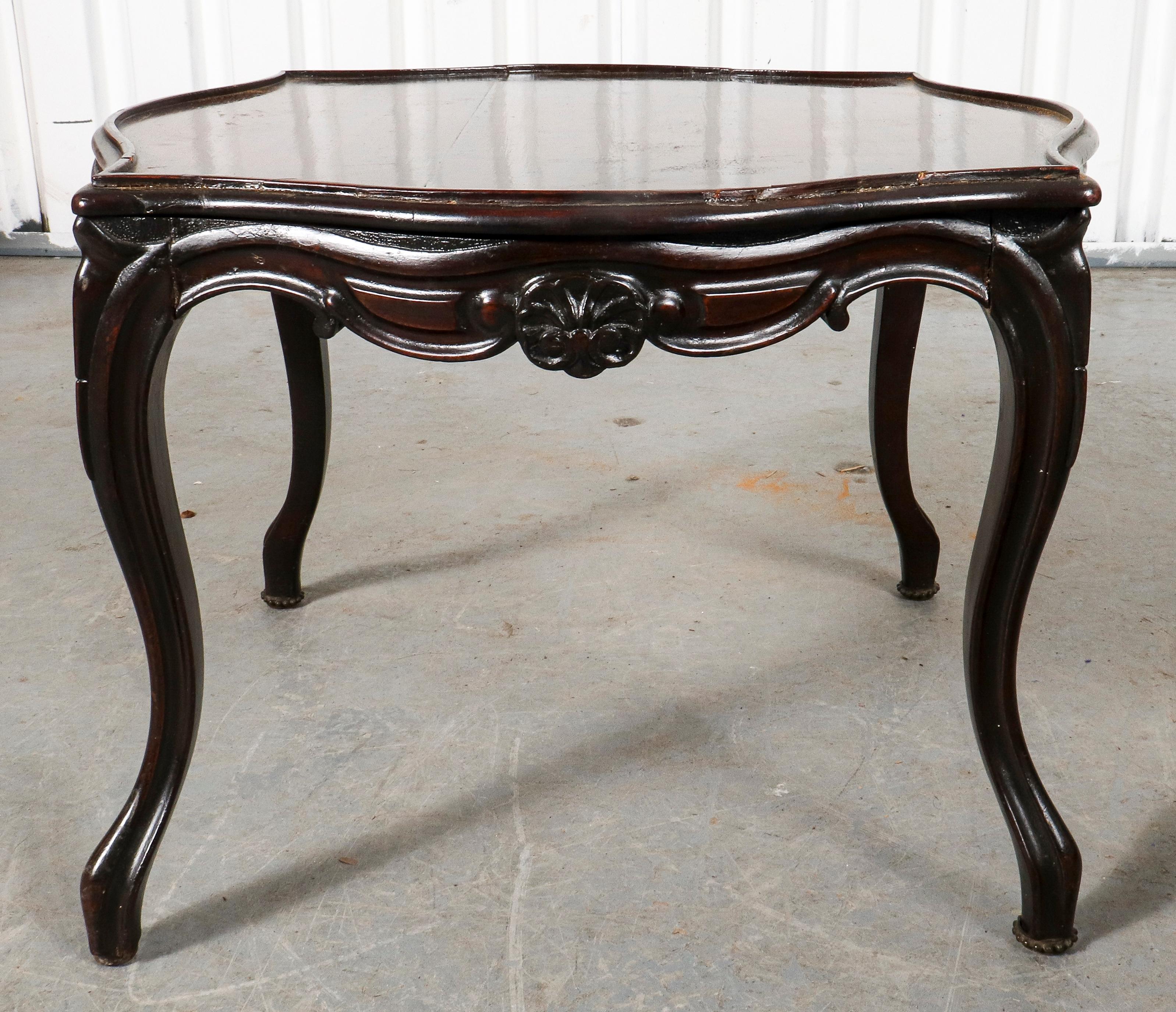 19th Century Baroque Revival Wood Side Table