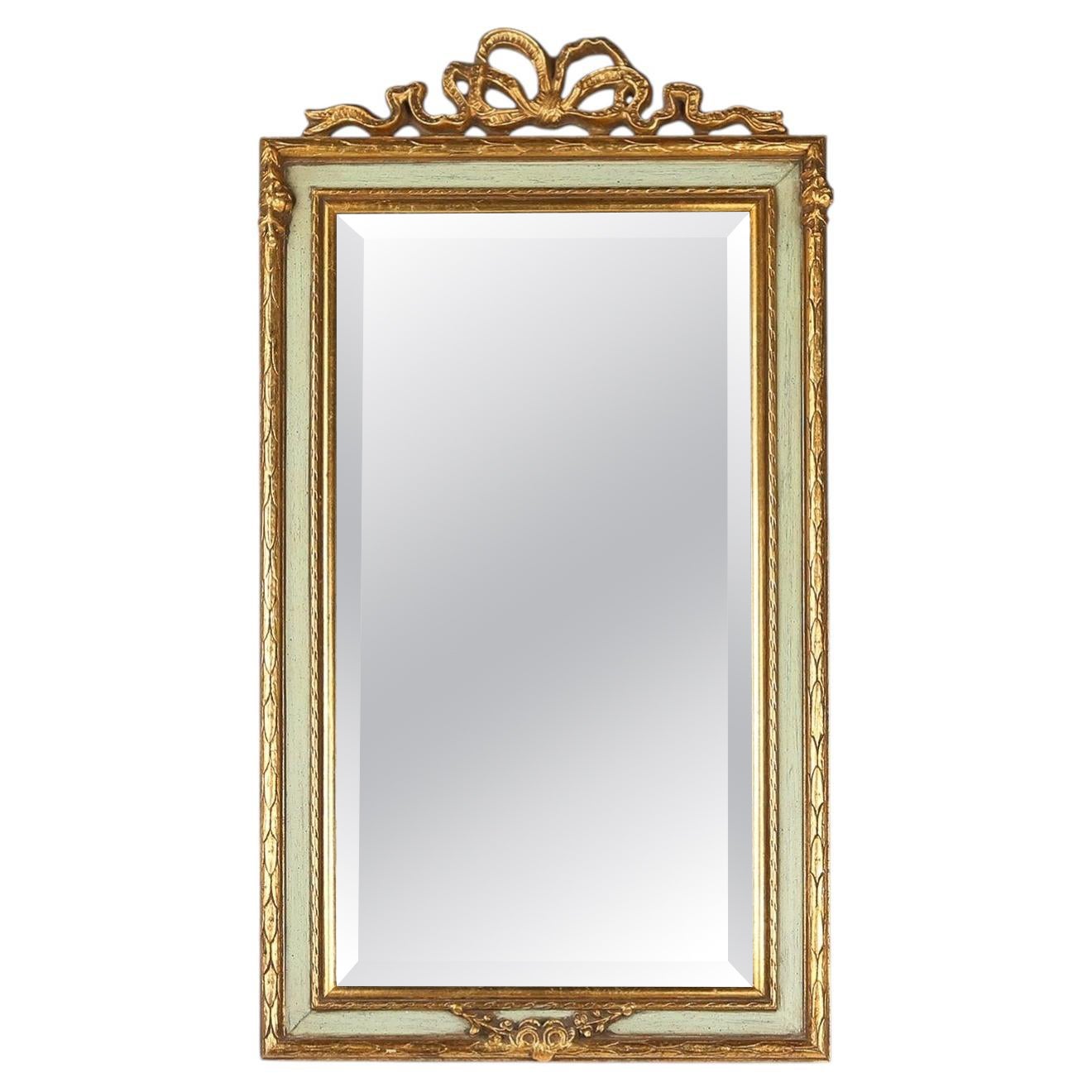 Baroque Rococo style gold leaf decorated Mirror, France 1950s For Sale