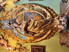 Baroque sculpture in polychrome and gilded wood of the Immaculate Virgin, Spain