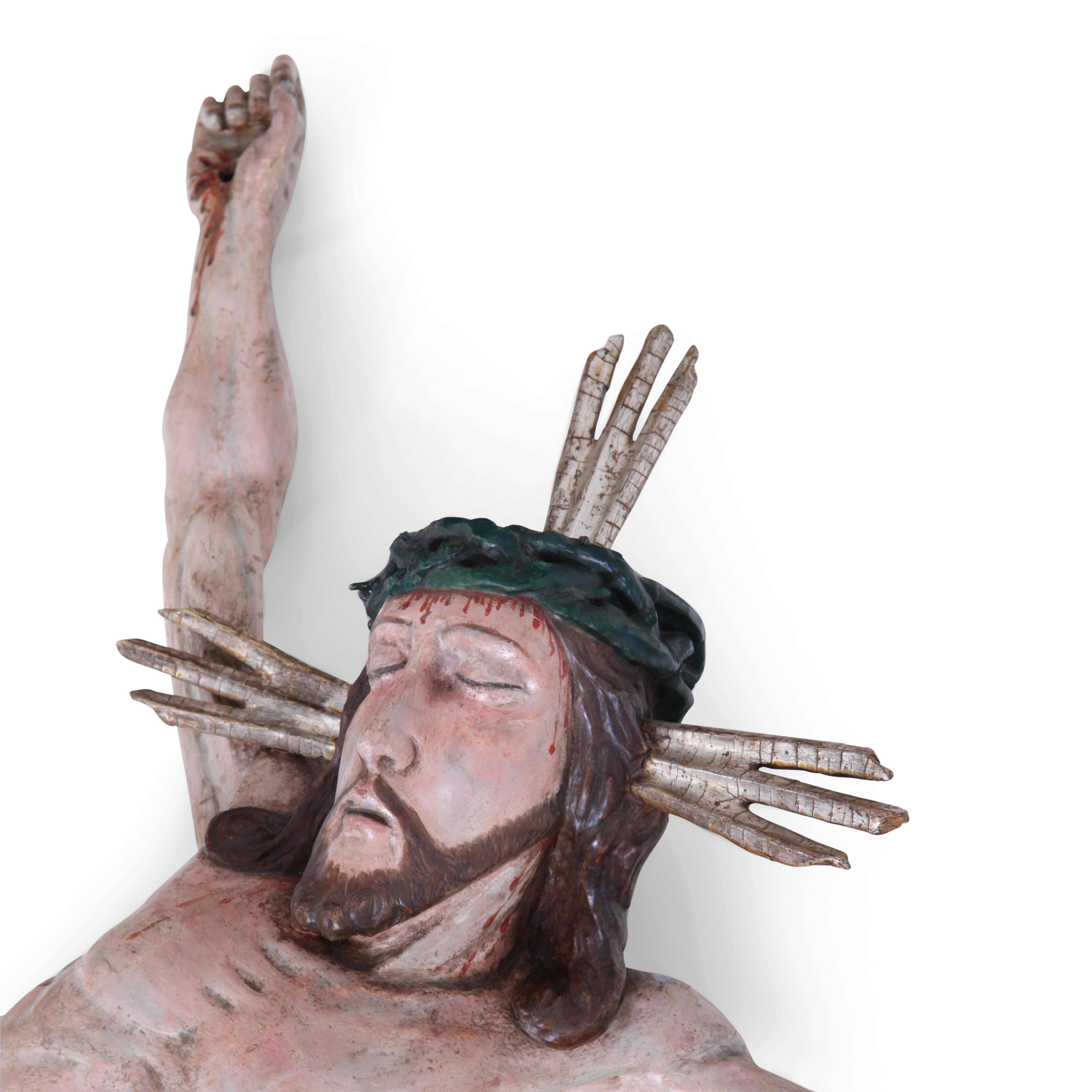 Escultura barroca de Jesucristo, Alemania, siglo XVIII Barroco