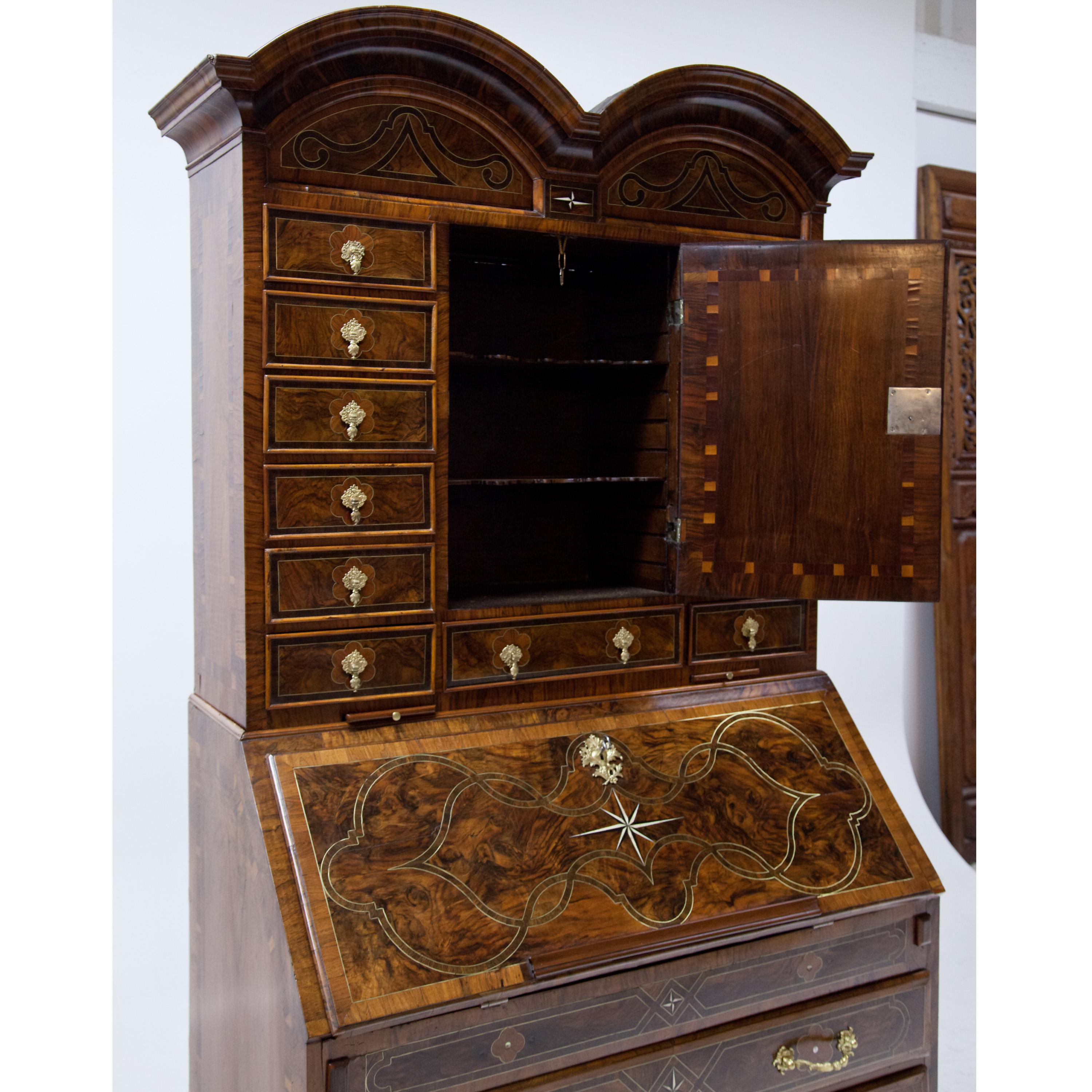 18th Century and Earlier Baroque Secretaire, Probably Saxony First Half of the 18th Century