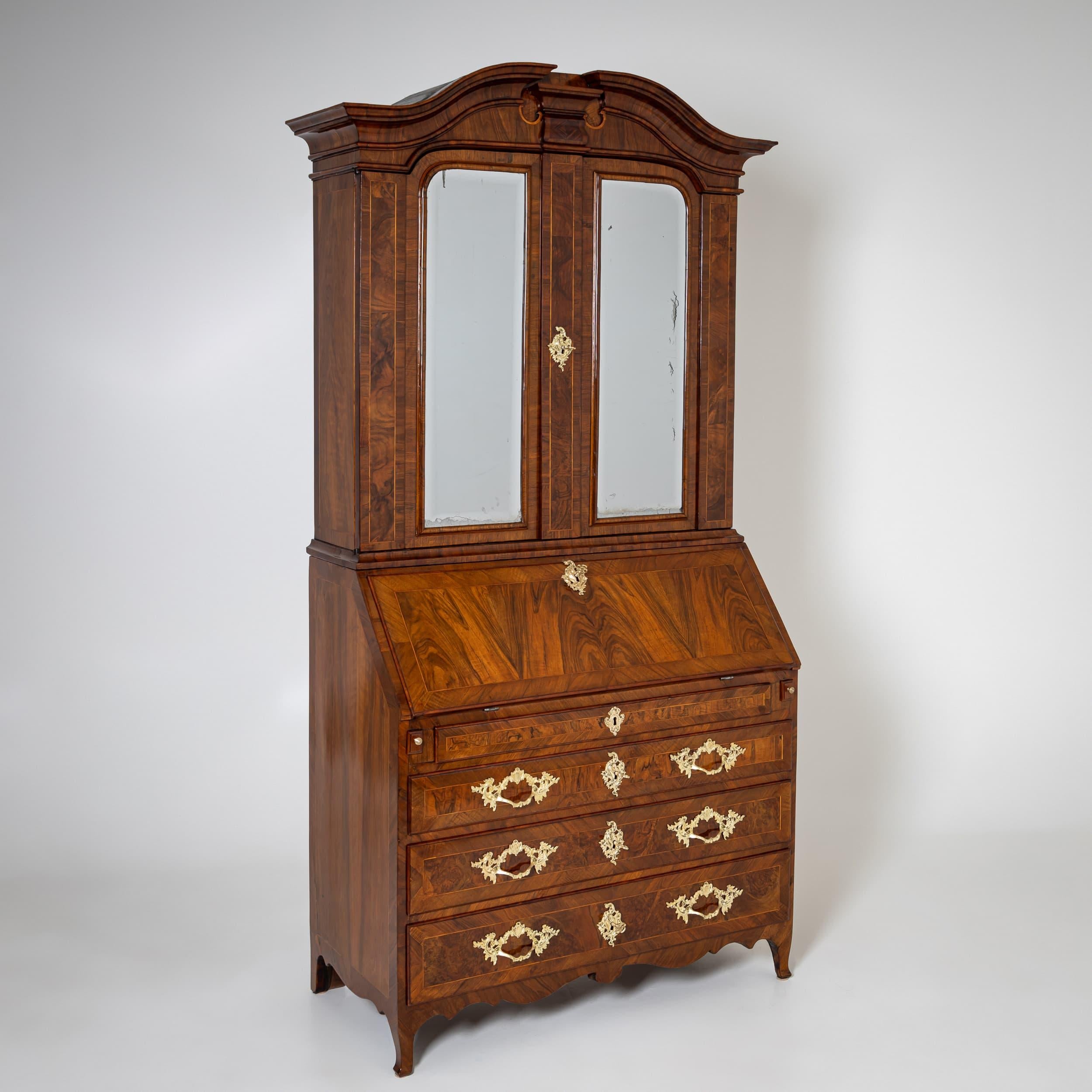 Barocco Secretaire barocco, Sassonia, metà del XVIII secolo in vendita