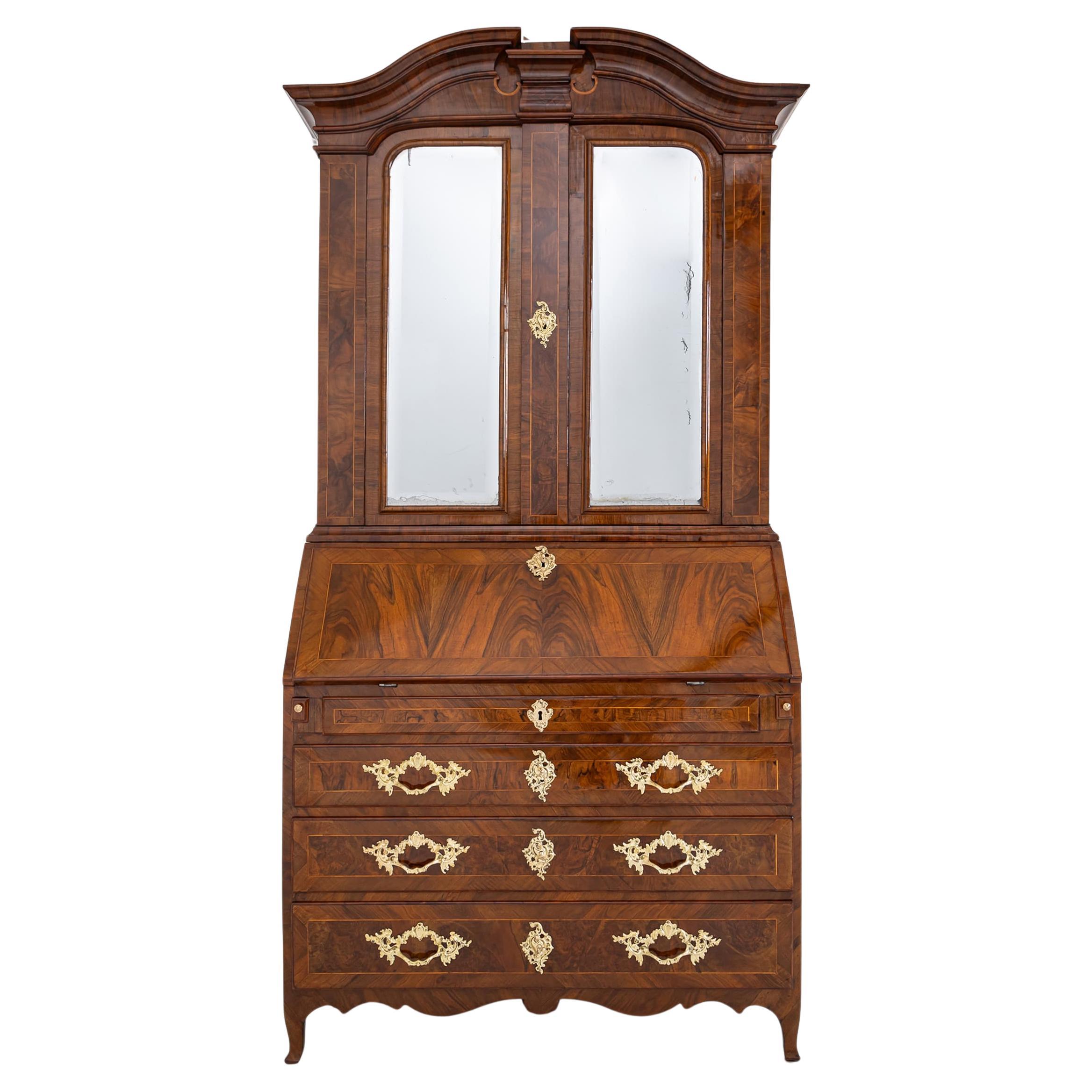 Baroque Secretaire, Saxony Mid-18th Century