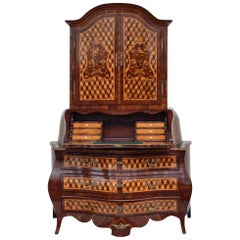 Baroque Secretary à Trois Corps, Palatinate Region, 1730s