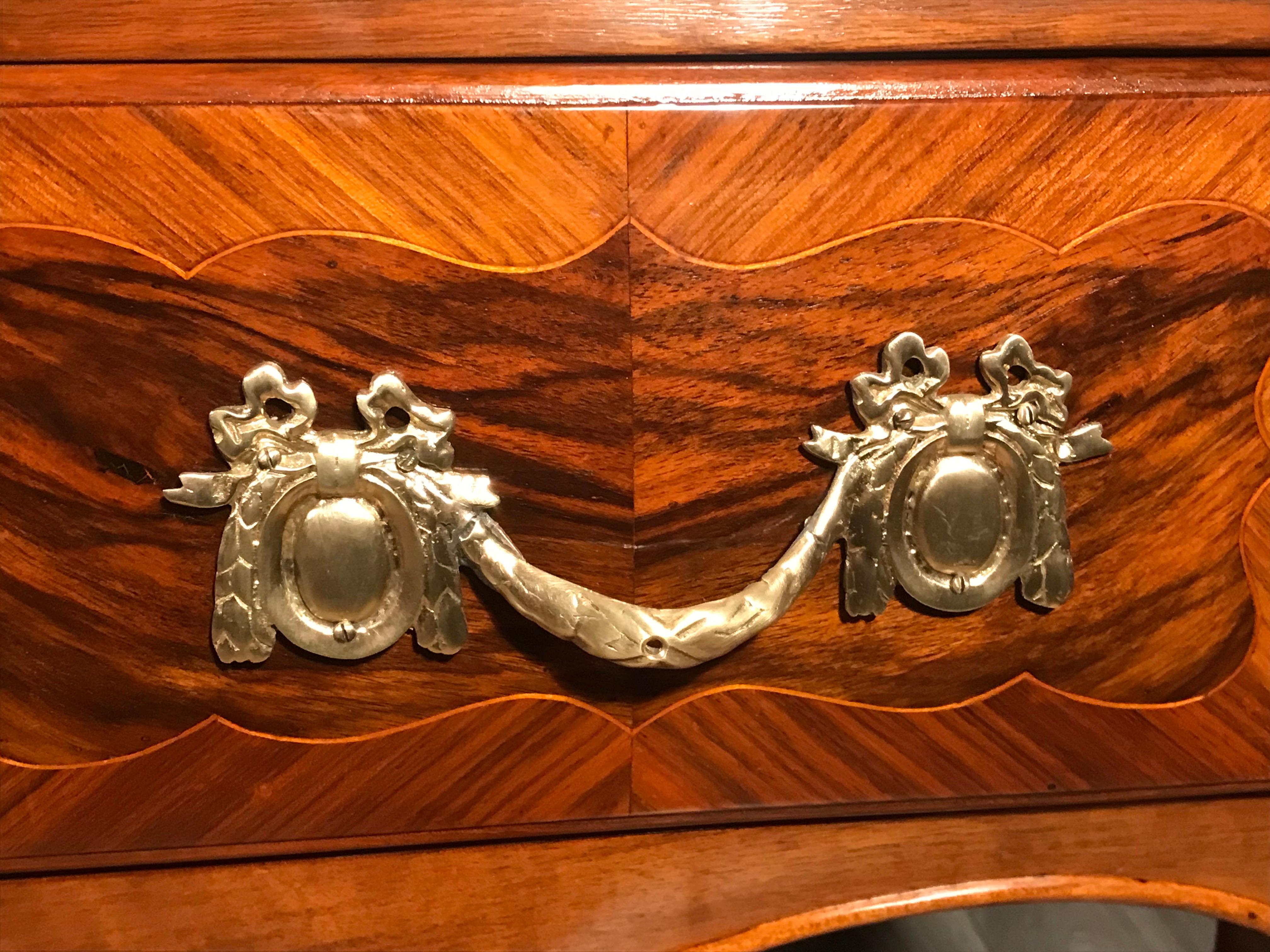 Walnut Baroque Secretary Desk, Germany 1750, walnut For Sale