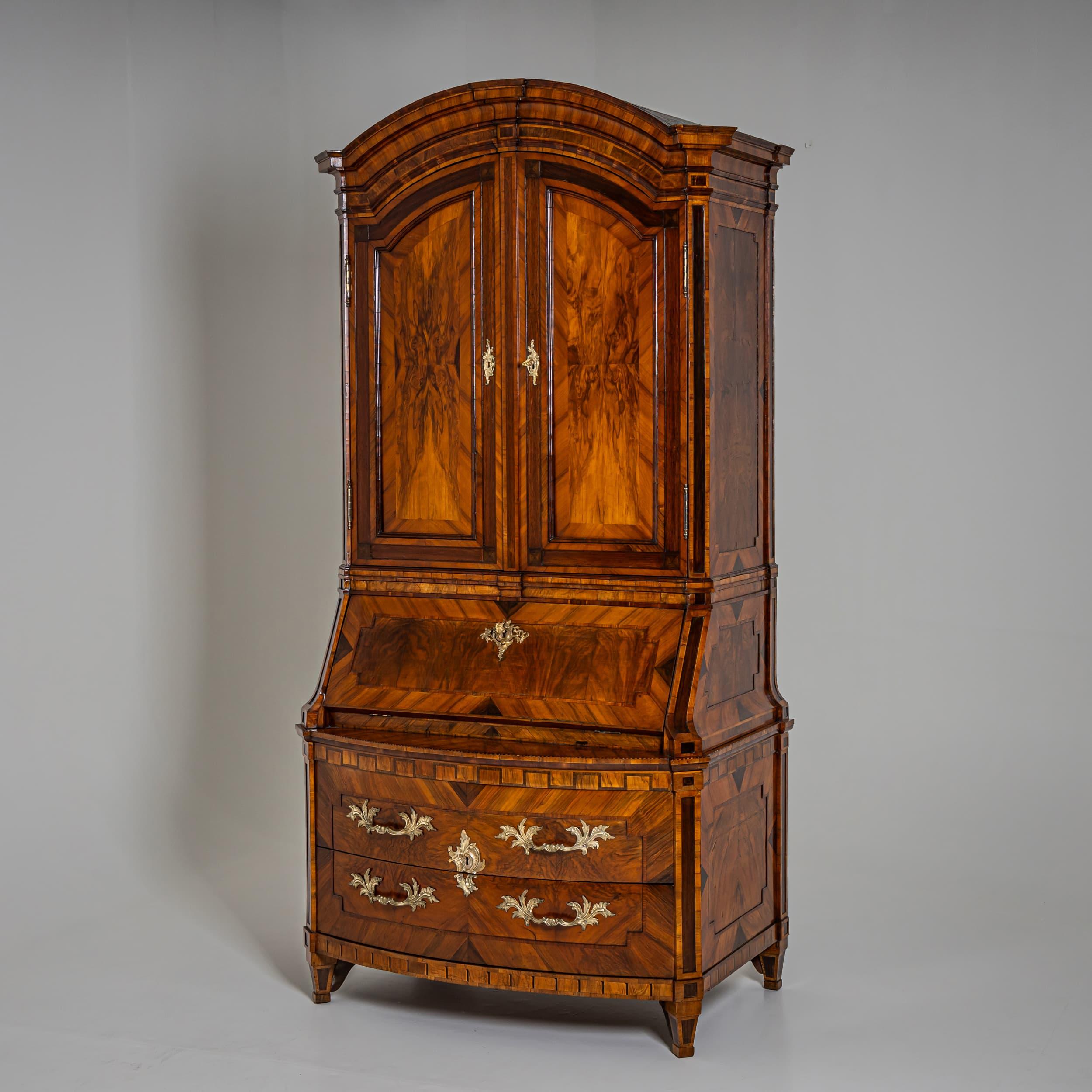 Baroque Secretary, Dresden, Mid-18th Century For Sale 1