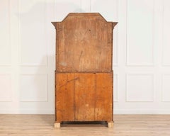 Baroque Secretary with Black Exterior and Blue Interior, Circa 1760