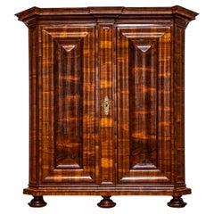 Baroque Serpentine Armoire, First Half of the 18th Century