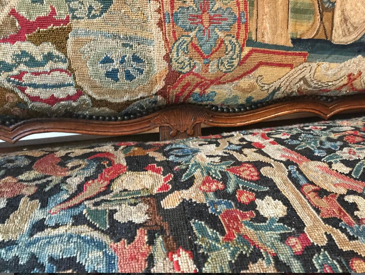 Walnut Baroque Sofa, Germany 1750 For Sale