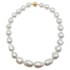 Baroque South Sea Pearl with 18 Karat Gold Clasp
