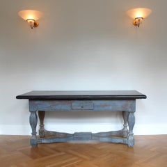 Baroque Stone Top Table, Sweden, 18th Century