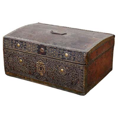 Brass studded dispatch box at 1stDibs