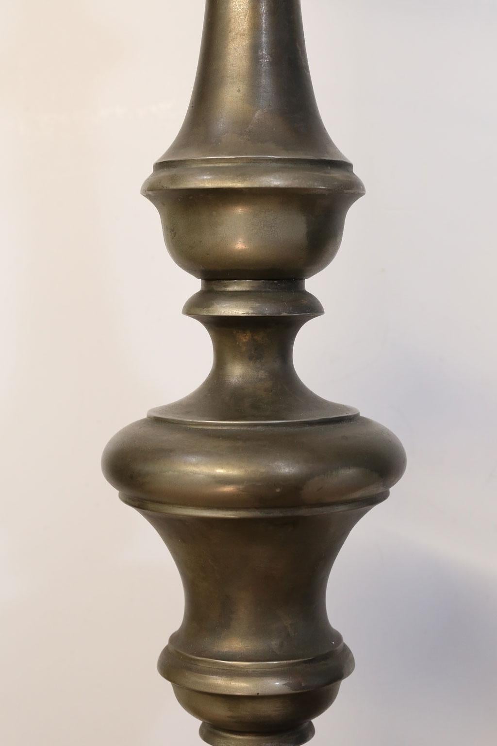 Early 20th Century Antique, Baroque-Style Belgian Floor Lamp