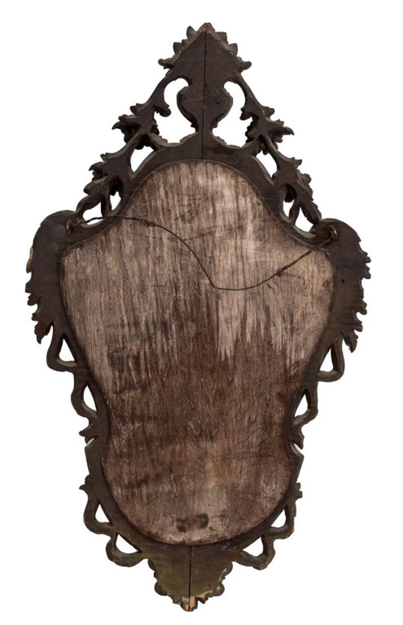 Victorian Baroque Style Carved Wood Mirror, 19th C. For Sale