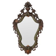 Baroque Style Carved Wood Mirror, 19th C.
