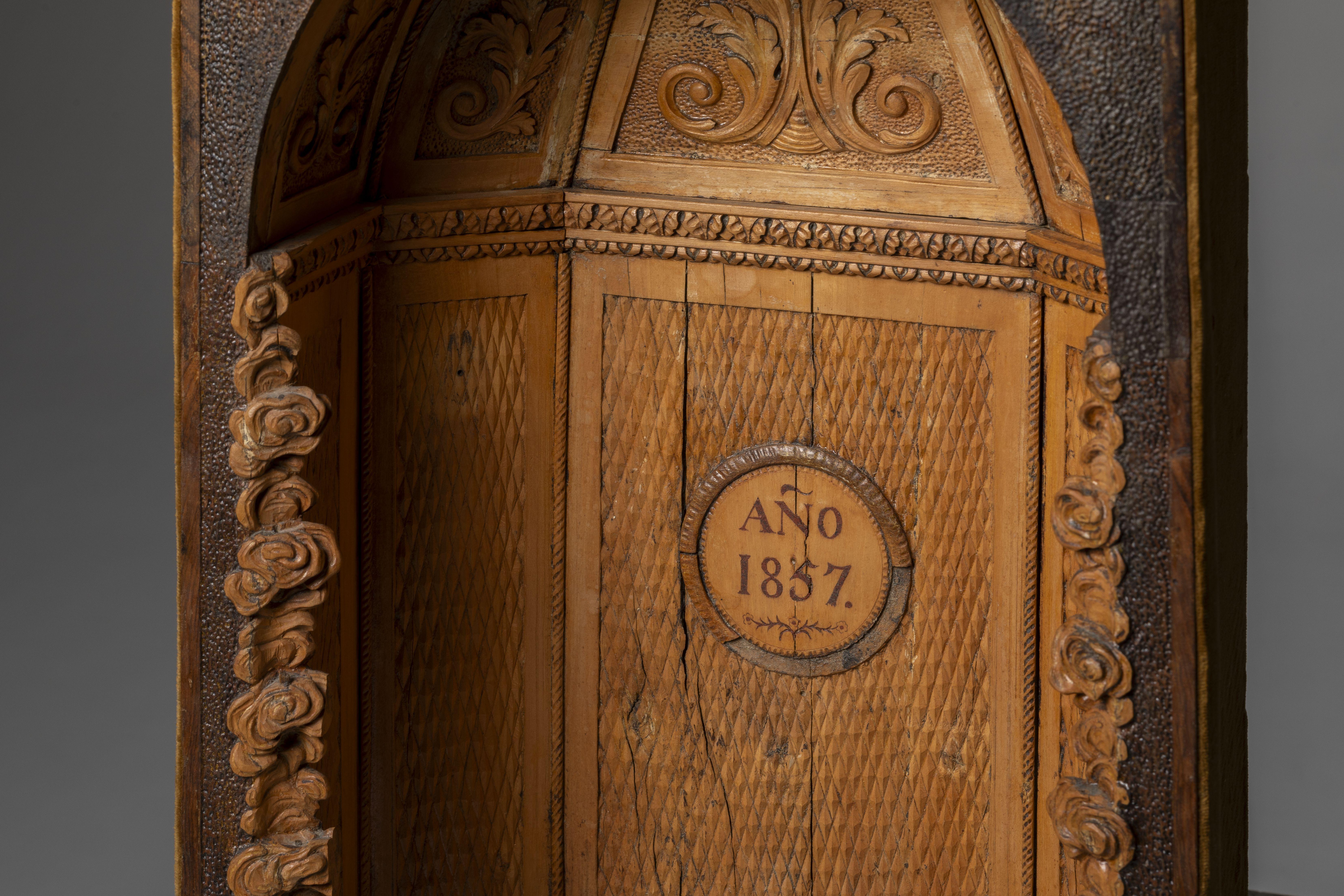 Geschnitzte Nische im Barockstil (Spanisch) im Angebot