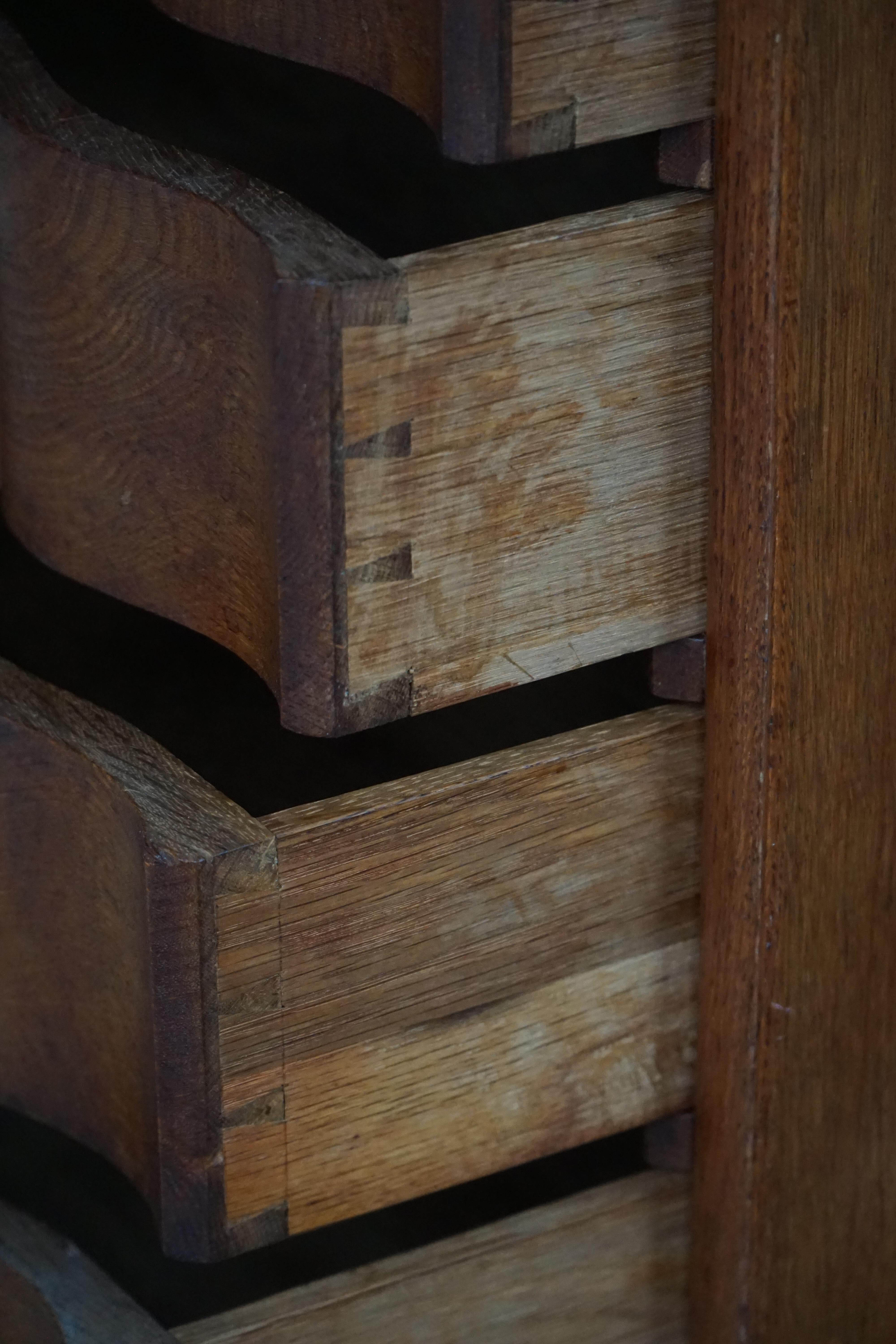 Baroque-Style Chest of Drawers in Oak, Danish Cabinetmaker, Early 20th Century in vendita 3