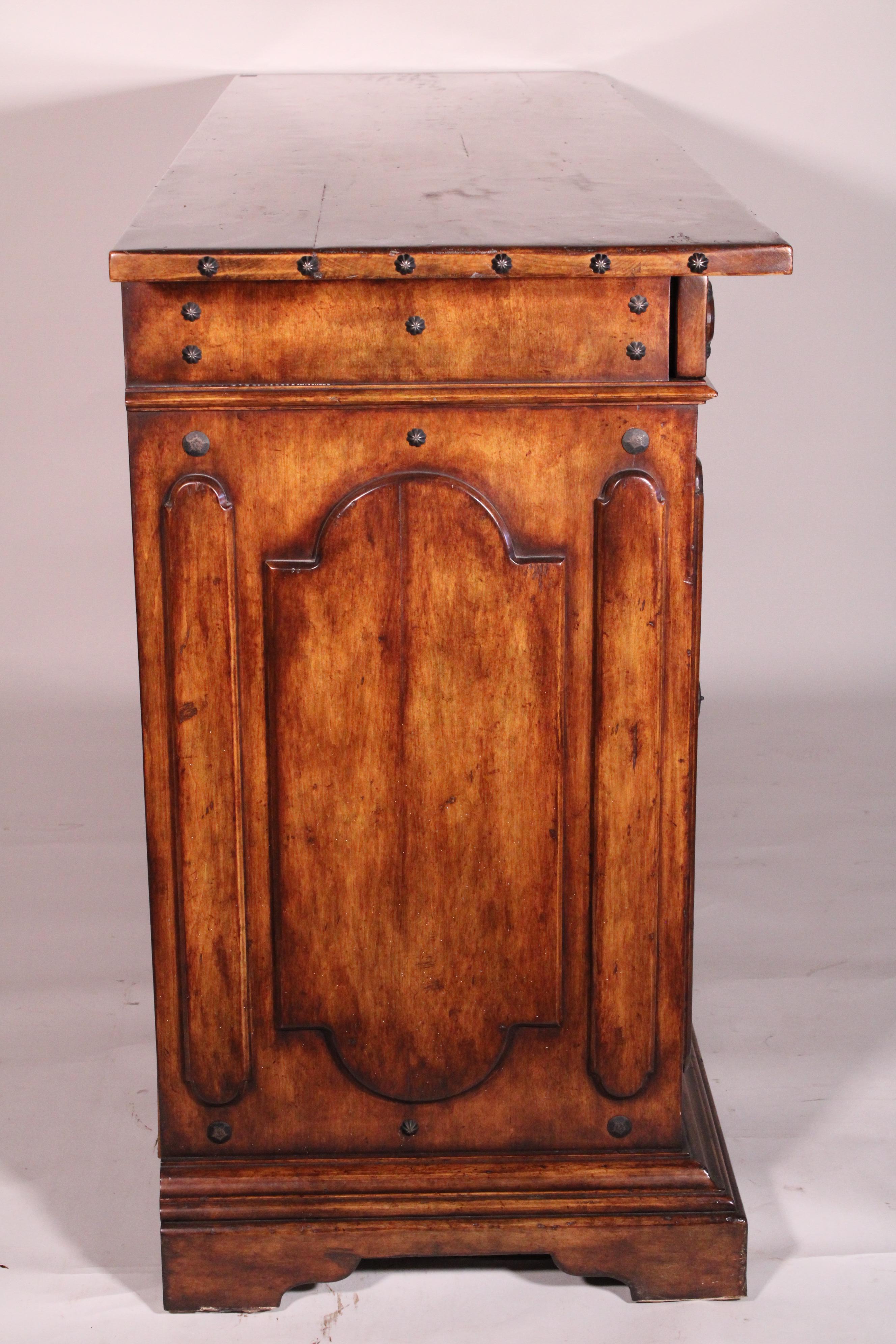 Brass Baroque Style Credenza For Sale