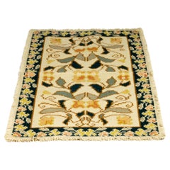 Baroque Style Embroidered Rug, 57.5 x 34.6 inches