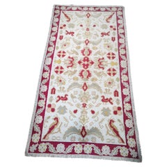 Baroque Style Embroidered Rug  94.5 x 52.8 inches
