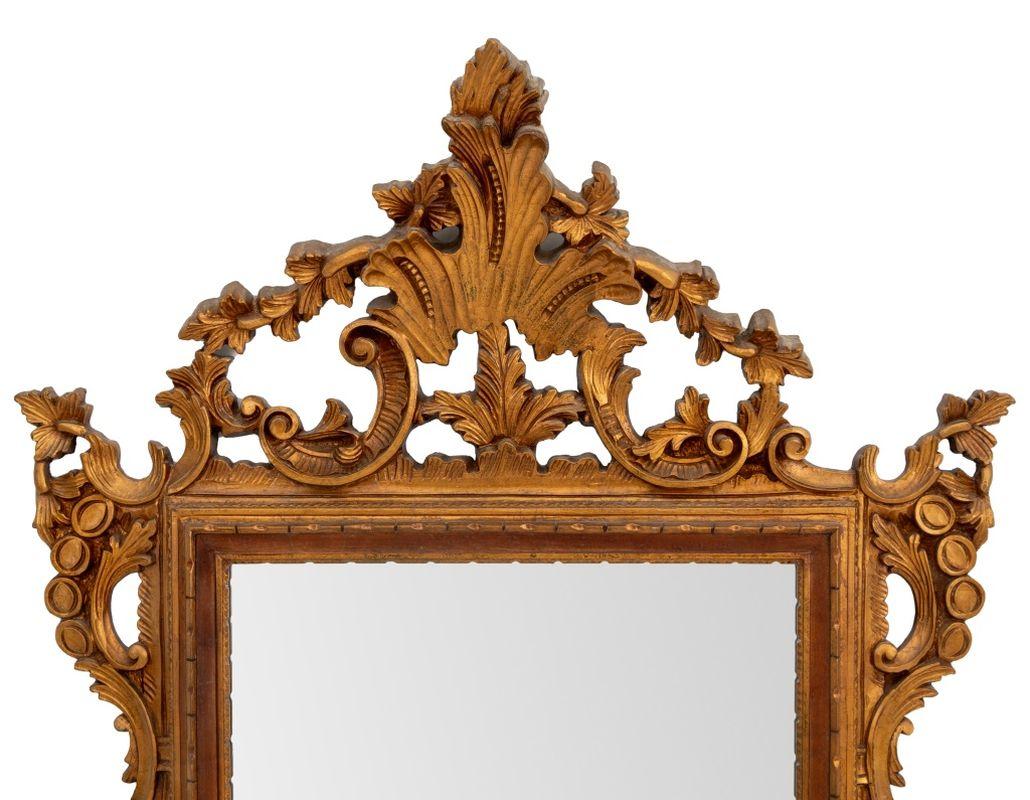 Baroque Style Gilt Composition Mirror. Mirror plate: 30.5