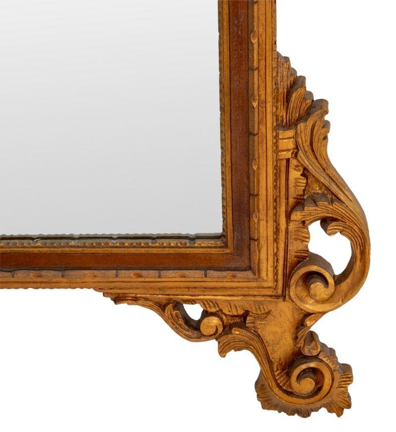 20th Century Baroque Style Gilt Composition Mirror For Sale