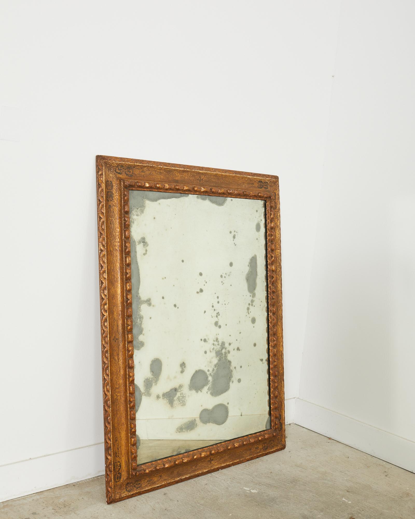 Miroir laqué doré de style baroque par Stephen Cavallo en vente 5
