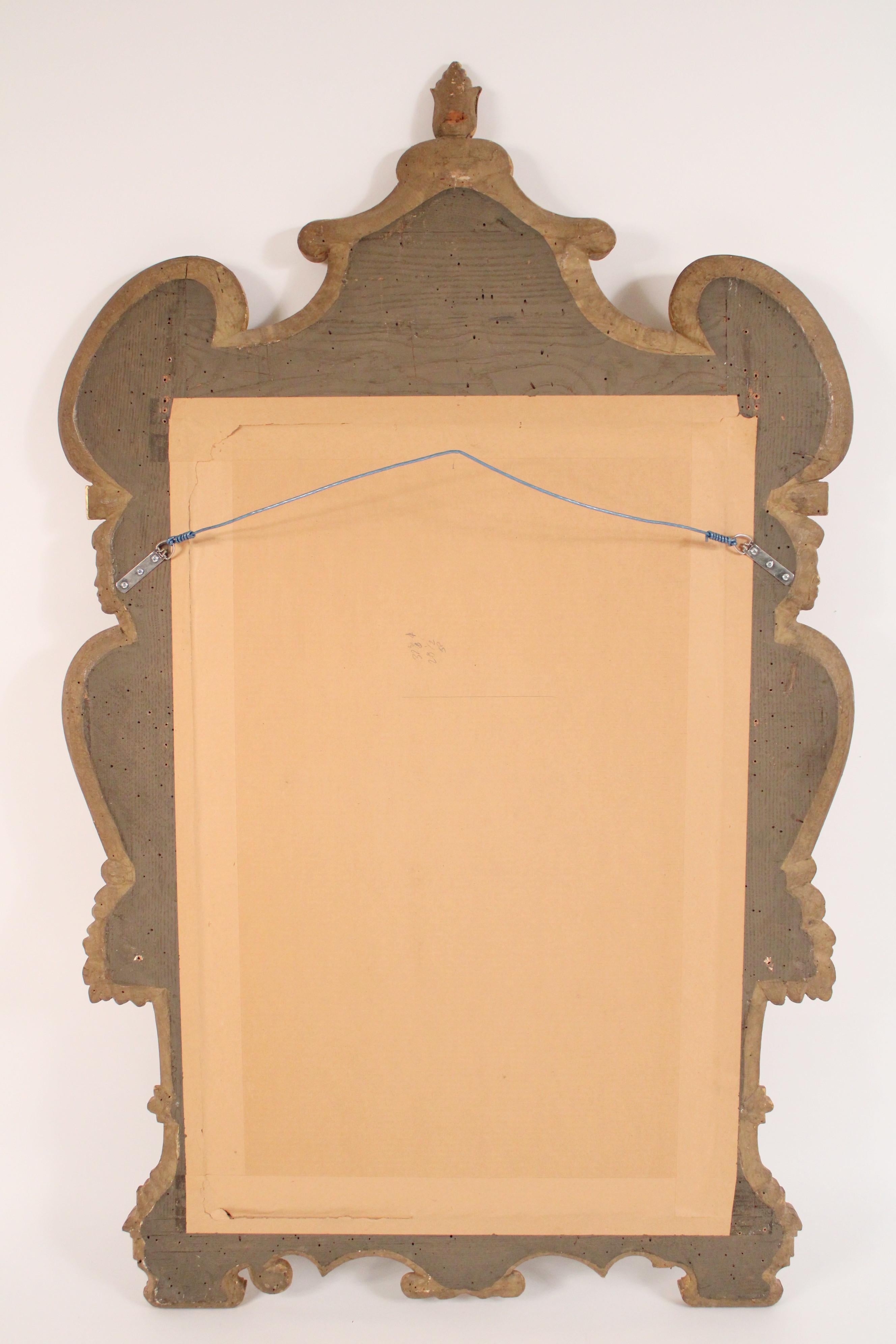 Baroque style Gilt Wood Mirror For Sale 5