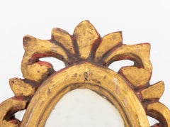 Baroque Style Giltwood Framed Small Mirror