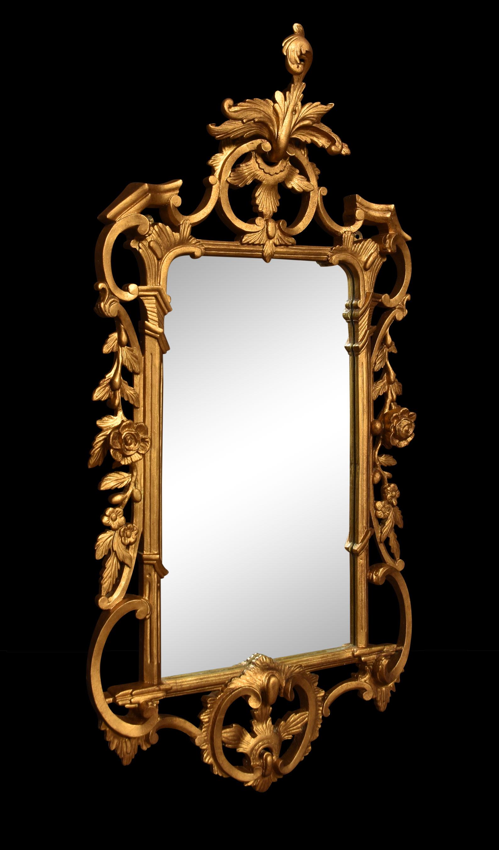 Baroque Style Giltwood Mirror In Good Condition For Sale In Cheshire, GB
