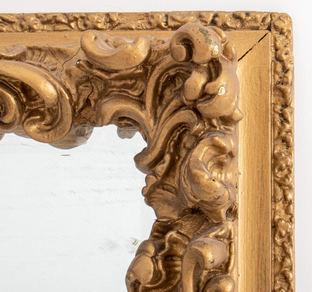 Baroque Style Gold-Painted Mirror In Good Condition In New York, NY